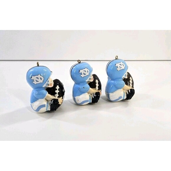 Vintage UNC Tarheel Lil Fan Baby Football Christmas Ornament Decor College NCAA - Picture 4 of 8